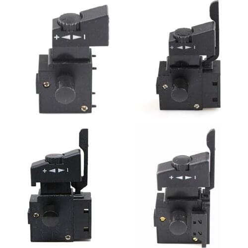 Hand Drill Speed Switch 250V 6A Lock On Pushbutton Speed Control Trigger Switch T5UC
