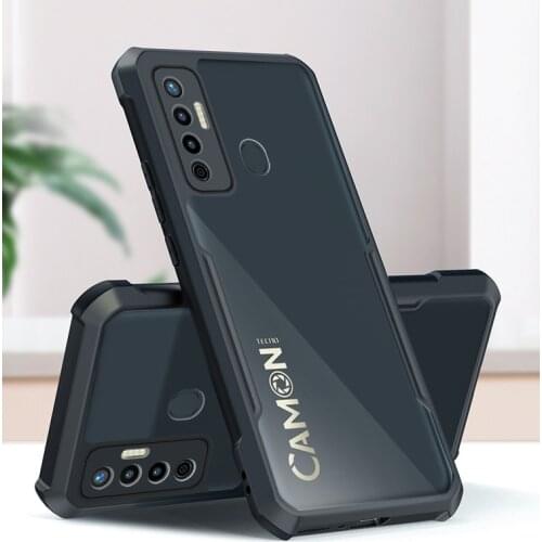 Rzants For Tecno Camon 17 Case Hard [Blade] Shockproof Slim Crystal Clear Cover funda Casing