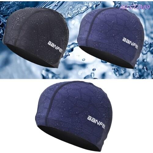 Waterproof Fabric Protect Ears Long Hair Sports Swim Pool Hat Shark High Elasticity Flexible Durable Swimming Cap for Men Women