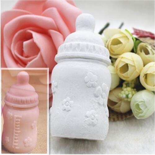 Lovely Baby Bottle Shape Silicone Candle Mold Soap Molds Cake Candy Baking Mould DIY Handmade Craft Kitchen Accessories
