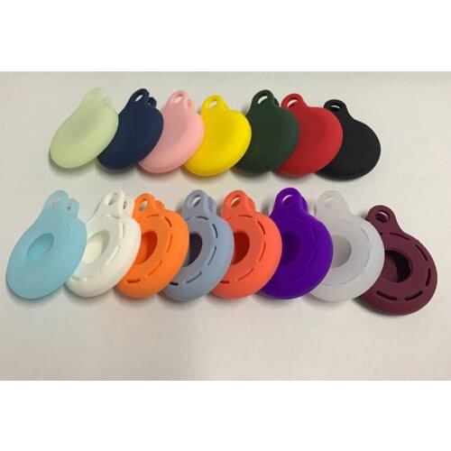 Silicone Protective Case For AirTag Finder Location Tracker Anti-Scratch Anti-Lost Protector Cover Sleeve with Keychain