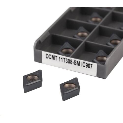 DCMT11T304-SM IC907 DCMT11T304-SM IC908 DCMT11T308-SM IC907 IC908 Carbide Inserts CNC Lathe Internal Turning Tools Cutting Blade