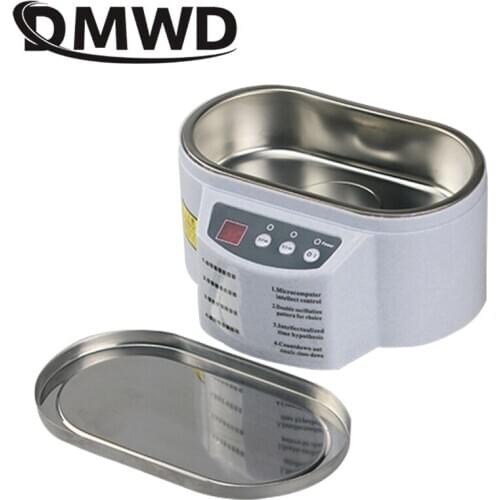 DMWD Ultrasonic Cleaner Intelligent Control For Jewelry Glasses Circuit Board Cleaning Machine Mini Sonic Cleaner Bath EU US