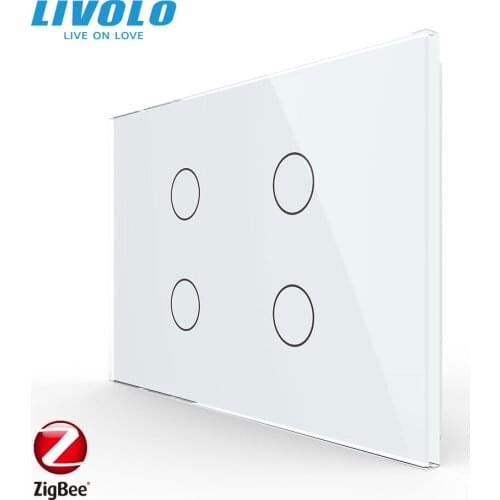 Livolo US Standard Smart Wifi Zigbee Wall Touch Light Switch,Wireless APP Control,Google Home,Alexa Voice Devices,Timer Function
