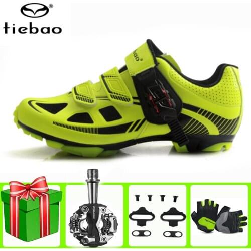 Tiebao sapatilha ciclismo mtb Cycling Shoes SPD Mountain Bike Professional Breathable Riding Bicycle Shoes men sneakers women