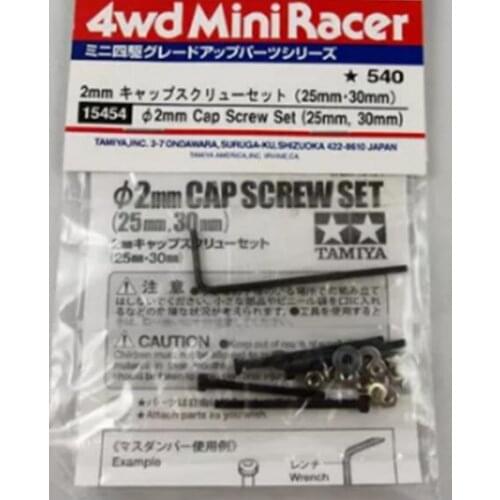 1SET Original Tamiya 15454 2MM Cap Screw Set 25mm/30mm for Tamiya 4WD Mini Racer Spare Parts