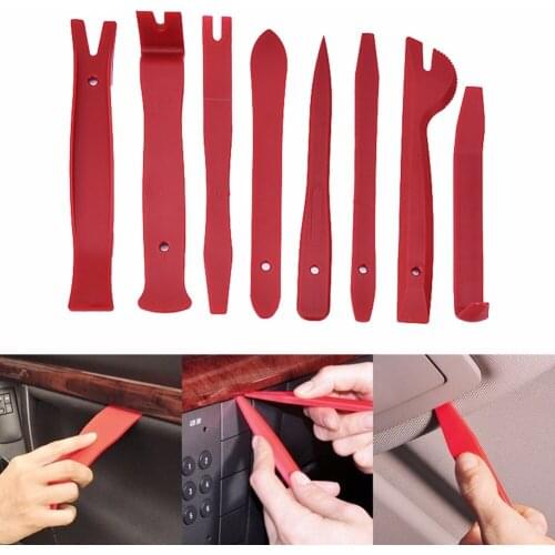 13Pcs Car Repair Tool Radio Panel Interior Door Clip Panel Pry Tools Trim Dashboard Removal Opening Tool Set Car Pry Repair Kits