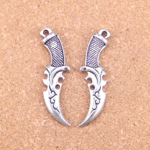16pcs Charms dagger 50x12mm Antique Pendants,Vintage Tibetan Silver Jewelry,DIY for bracelet necklace