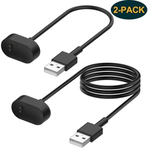 2 Pack Charger Cable for Fitbit Inspire and Inspire HR Smartwatch, Replacement USB Charging Cord Accessories for Fitbit Inspire