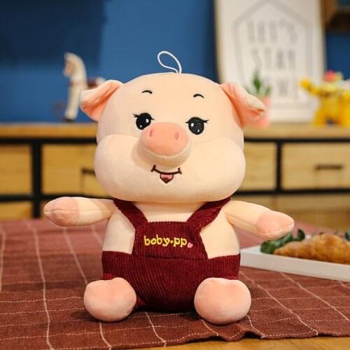 20/30/40/50CM Cute Baby Love Pig Cartoon Plush Toy Stuffed Soft Animal Pig Doll for Childrens Gift Kid Toy Kawaii Gift for Girl
