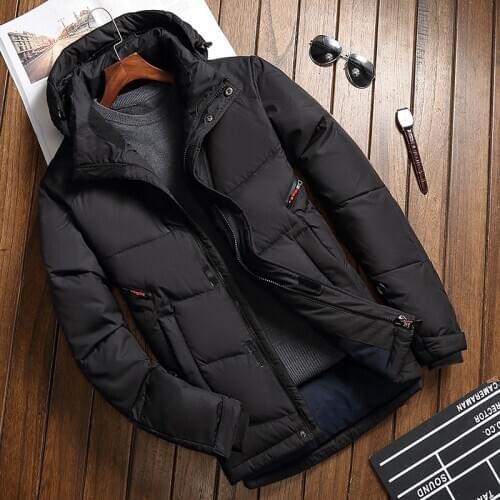 2020 Winter Down Jacket Mens Hooded Warm Coat Casual Outerwear Thick Parka Fashion Windbreaker Large Size Plus Size M-4XL