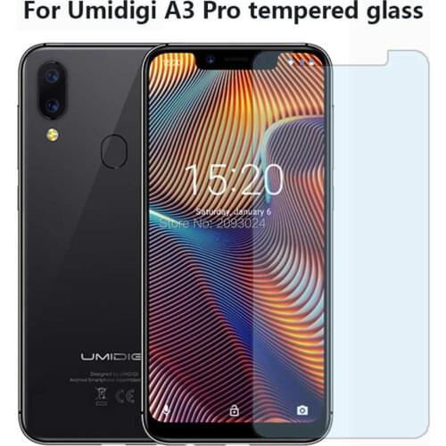 5PCS For Umidigi Umi A3 Pro ONE Pro Tempered Glass Screen Protector For Umidigi Umi A3pro A3S Glass Explosion Proof Phone Cover