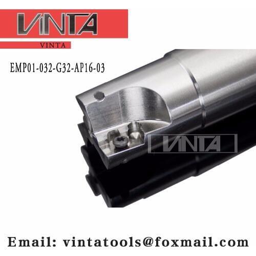 Free shipping EMP01-032-G32-AP16-03 Indexable milling cutter Mached carbide insert APKT160408