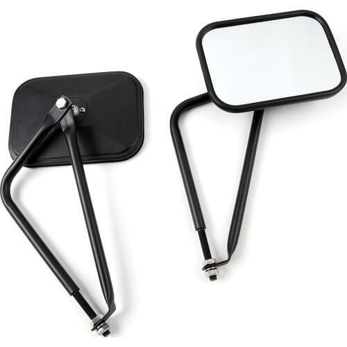 Side View Mirrors Door Off Mirror Square Doors Mirrors 4x4 Side Qucik Release Mirrors Fit for Jeep Wrangler one pair