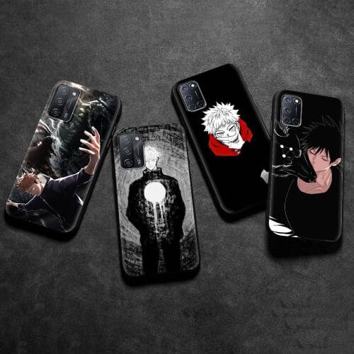 Japanese Anime Jujutsu Kaisen Cover for Oppo A53 A52 A9 2020 Find X2 Lite Reno 3 4 Pro Ace F11 A94 A74 5G Cell Phone Case Coque