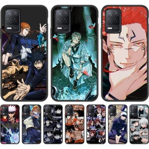 Cartoon Anime Jujutsu Kaisen For OPPO Realme C21 C3 C25 C11 C12 C15 V13 V5 V3 V1 Narzo 20 Pro Soft Phone Case Realme 8 Pro 4G 5G