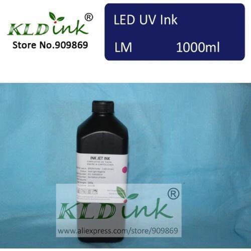 [ KLD Ink ] Compatible LIGHT MAGENTA LED UV Ink for inkjet UV flatbed printer with DX5 DX6 DX7 printhead ( 1 piece X 1000ml )