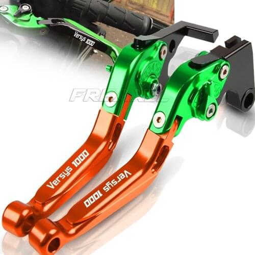 CNC Aluminum Adjustable Motorcycle Brake Clutch Levers For Kawasaki VERSYS 1000 2012 2013 2014 Without VERSYS1000 Laser Logo