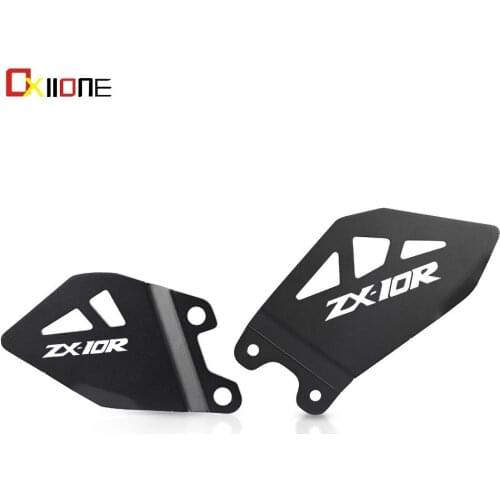 For Kawasaki ZX10R ZX 10R Ninja 2011-2020 ZX10RR ZX-10RR 2017 2018 2019 2020 Motorcycle Foot Peg Heel Plates Protective Cover