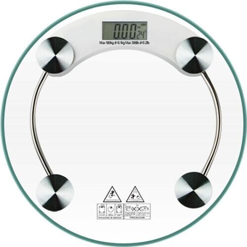 Toughened Glass Electroni Digital Body Scales 180KG Bathroom Gym Smart Scales LCD Display Body Weighing Digital Weight Scale