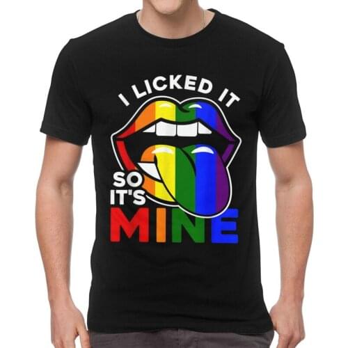 LGBT Lesbian T-shirt Men Streetwear T Shirts Short Sleeve Lesbian Gay Pride Homosexual Tshirt 100% Cotton Tee Tops Clothing
