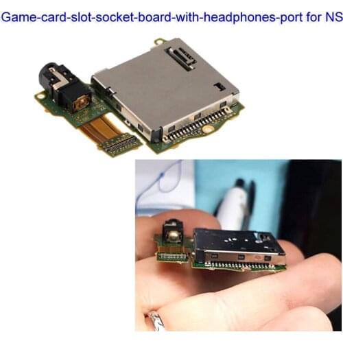 Hot sale! Game Card Slot Socket Board With Headphone Earphone Headset Port Replacement Spare Parts For Nintendo Switch Ns