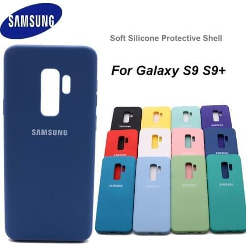 Samsung Galaxy S9 Plus Soft Liquid Silicone Case Silky Soft-Touch Back Cover For Galaxy S 9/S9 Plus/S9+ Phone Shell