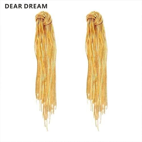 N&M WORLD Women's Gold Earrings