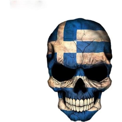 LLY-0596 Personality Car Stickers Dark Greek Fag Skull Jeff Bartels Modeling Decal PVC Cars Motorcycle Waterproof Decals Decor