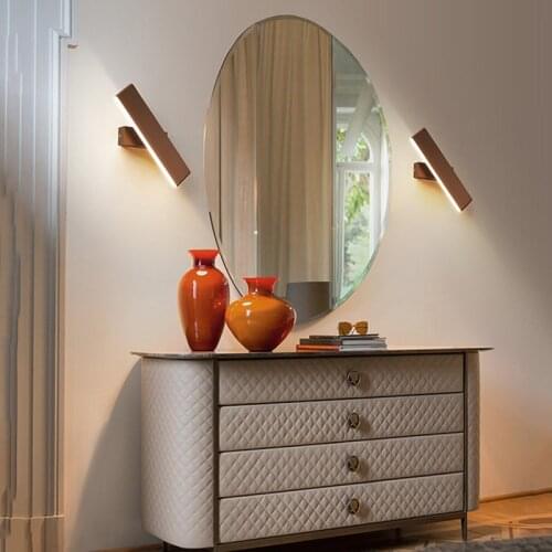 6W LED Indoor Wall Lamp for Bedroom 350° Rectangular Rotatable Wall Light Sconce for Home Corridor Aisle AC85-265V Aluminum