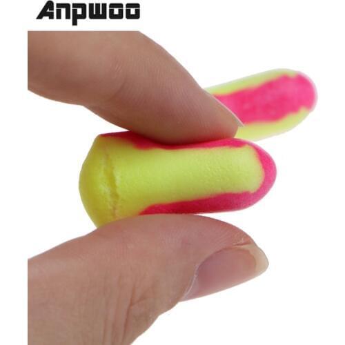 ANPWOO 10 Pairs Disposable Soft Foam Earplugs Snore-Proof Sleep Ear Protector No Cords