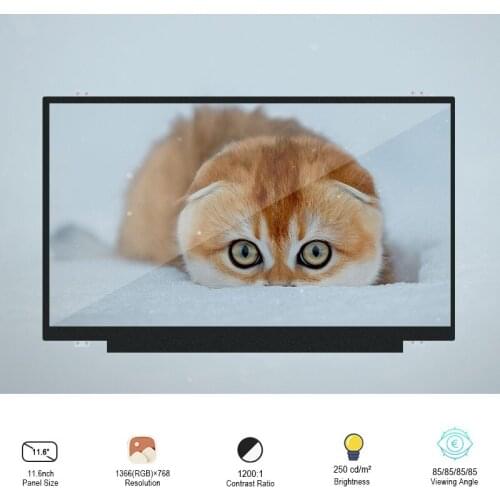 Original Boe NV116WHM-T00 11.6 Inch Laptop LCD Panel Touch Screen 1366*768 For Laptop SRGB HD Display Screen 40 Pins