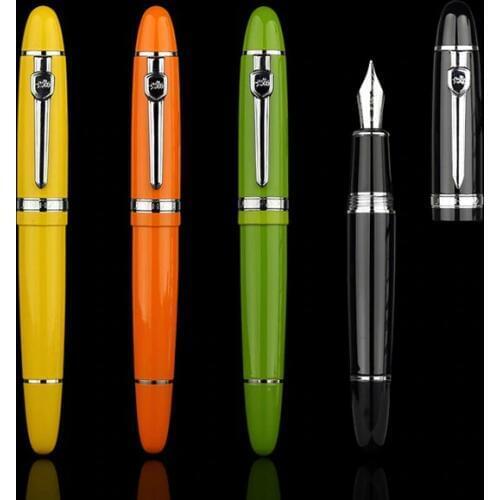 JINHAO 159 White Colour signature Business office Medium Nib Fountain Pen New