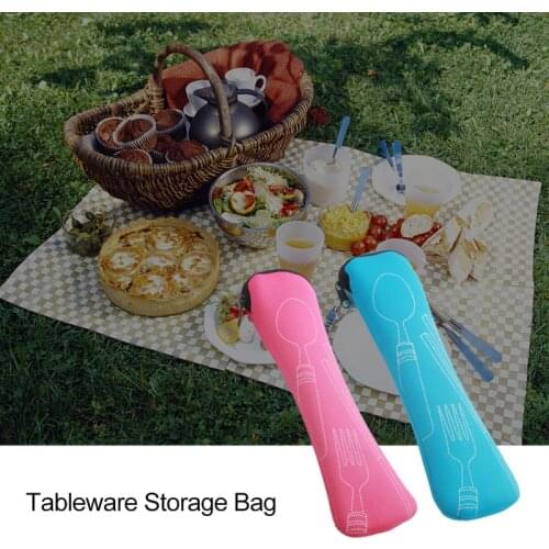 Tableware Box Portable Flip Cover Type Cutlery Case Kitchen Students Household Utensils Dinnerware Bag Dinner Set Dropshipping
