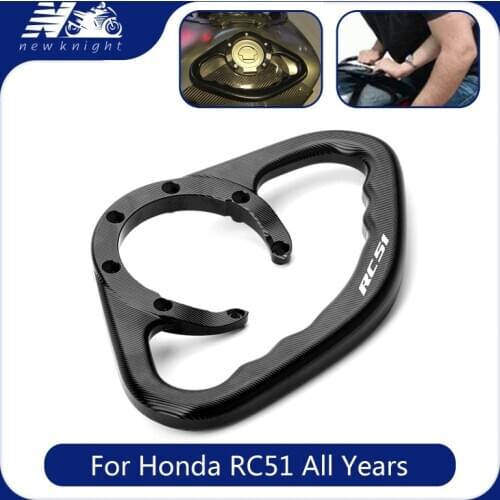 For Honda RC51 All Years Motorcycle CNC Aluminum Alloy Passenger Handgrips Hand Grip Tank Grab Bar Handles Armrest Accessories