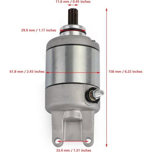 Artudatech Starter Motor Starting Fit for Honda XL 125V Vardero 2001-2006 VT 125 Shadow 1999-2007 Motorcycle Accessories