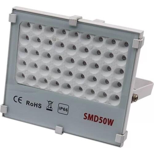 30W/50W/100W Floodlight Outdoor IP66 Waterproof LED Projection Light AC 220V Spotlight Outdoor Garden Wall Hanging Gallery Light