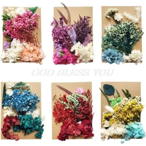 1 Pack Crystal Epoxy Filler Dry Flower Mixed Nail Stickers Decorations Resin Filling Material Crafts Art Jewelry Making DIY