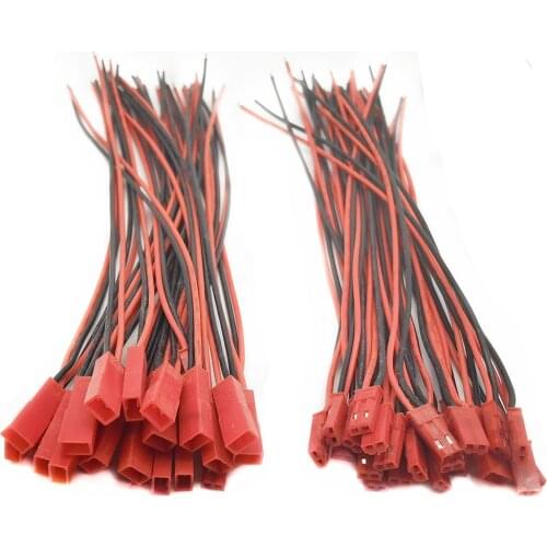 Hot 10 Pairs 150mm Connector Plug Cable Male+Female for RC Battery