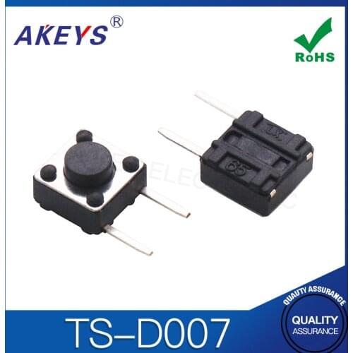 200PCS TS-D007 6*6*5 Tact switch side insert side 2 pin pressure control switch