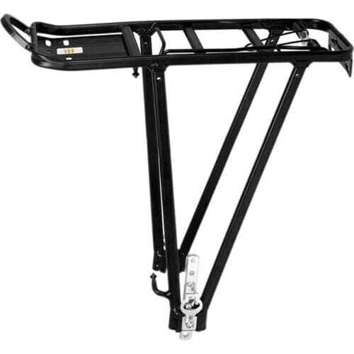 2021 Top Heavy Bicycle Bike Rear Shelf Aluminum Alloy Frame Bracket Black Adjustable Luggage Rack