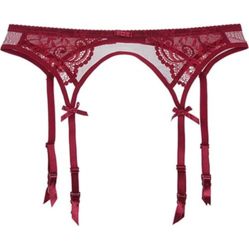 2021 Sexy Women Wedding Garter Intimates High Quality Double Breasted Lace Garters Garter Belt For Stockings Ladies Underwear