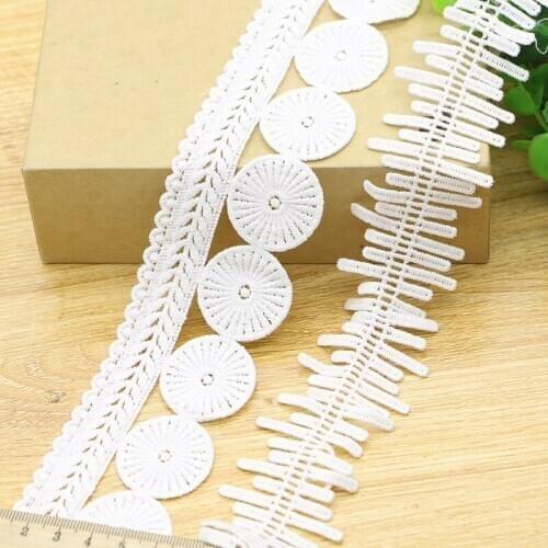 3 yards/lot Width 5cm white Water soluble lace fabric/wedding decoration curtains clothes Accessories