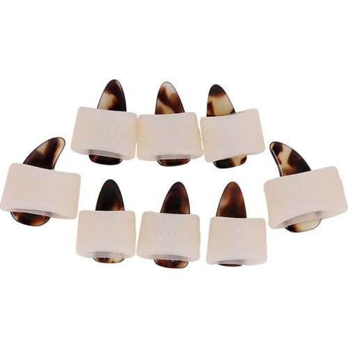 8pcs Guzheng Nail Cover Set Chinese Zither A Box of Eight Guzheng Accessories Silicone Guzheng Practice Nail Protection Covers