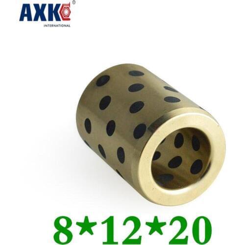 8x12x20 Mm Linear Graphite Copper Set Bearing Copper Bushing Oil Self-lubricating Bearing Jdb