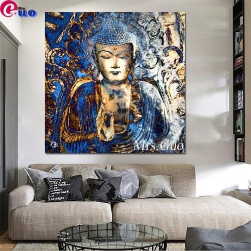 Full Square/Round Drill 5D DIY Diamond Painting "Buddha Statues" 3D Embroidery Cross Stitch Religious 5D Home Decor Gift