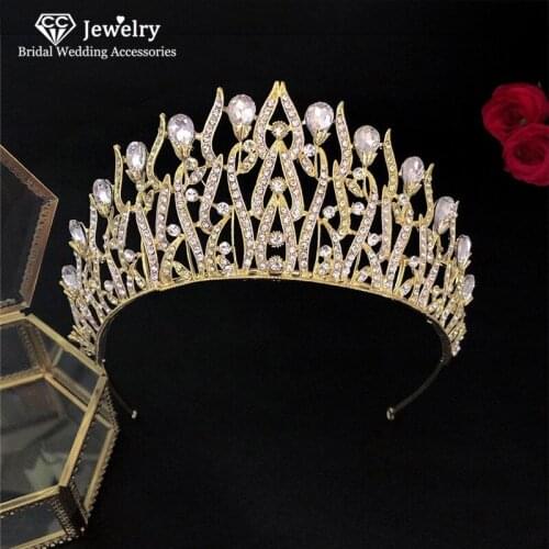 CC Tiaras and Crowns Hairbands Headband Engagenent Wedding Hair Accessories for Women Bridesmaids Hairwear Party Jewelry HG0296