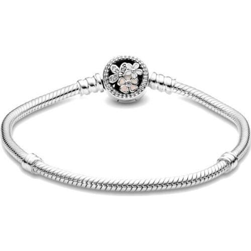 European Charms Bracelet Bangles With Daisy Clip Diy Jewelry For Women Men Girl Boy Z005