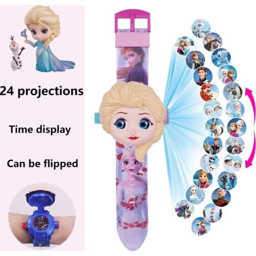Frozen mickey mouse Marvel Spiderman Batman Ironman Superhero Childrens Watch toy Action Figures Kids Princess Christmas Gift