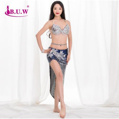 Belly Dance 2019 New Summer Sexy Short Skirt Costume Gradual Segment Oriental Dance Practice performance Costume